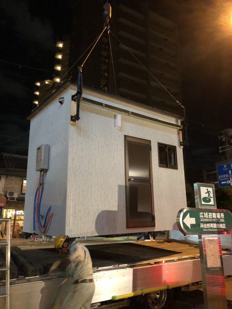 大阪府にてデミック3型をホテルサウナ棟として設置