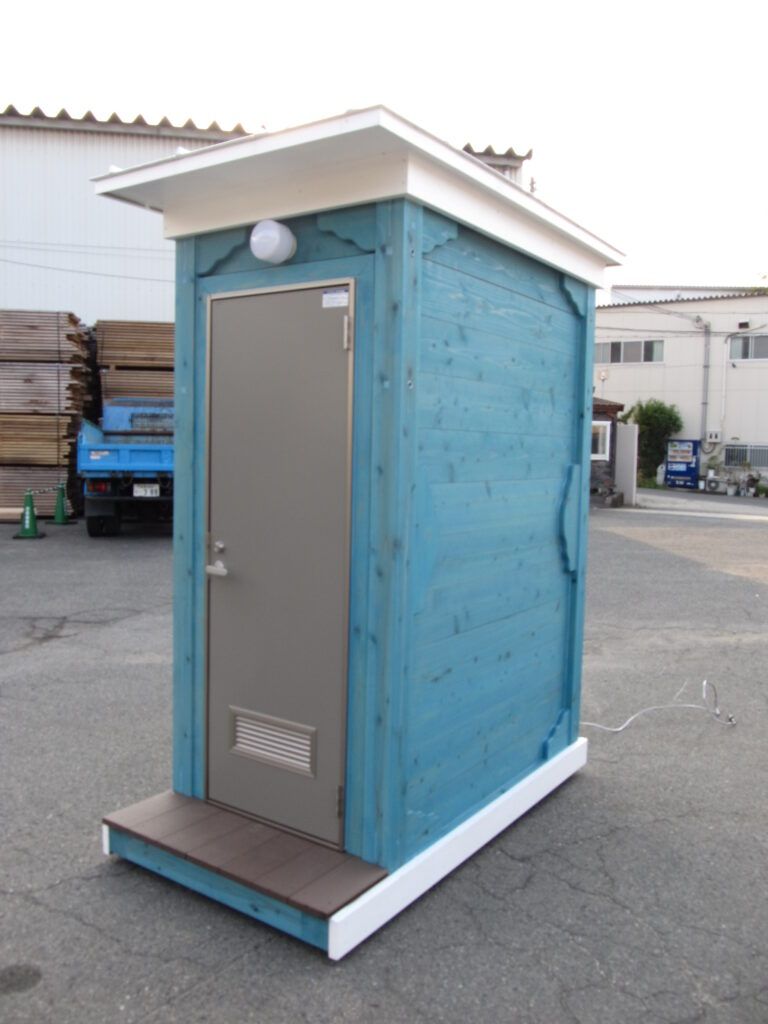 堺市美原区にてログBOXをトイレとして設置
