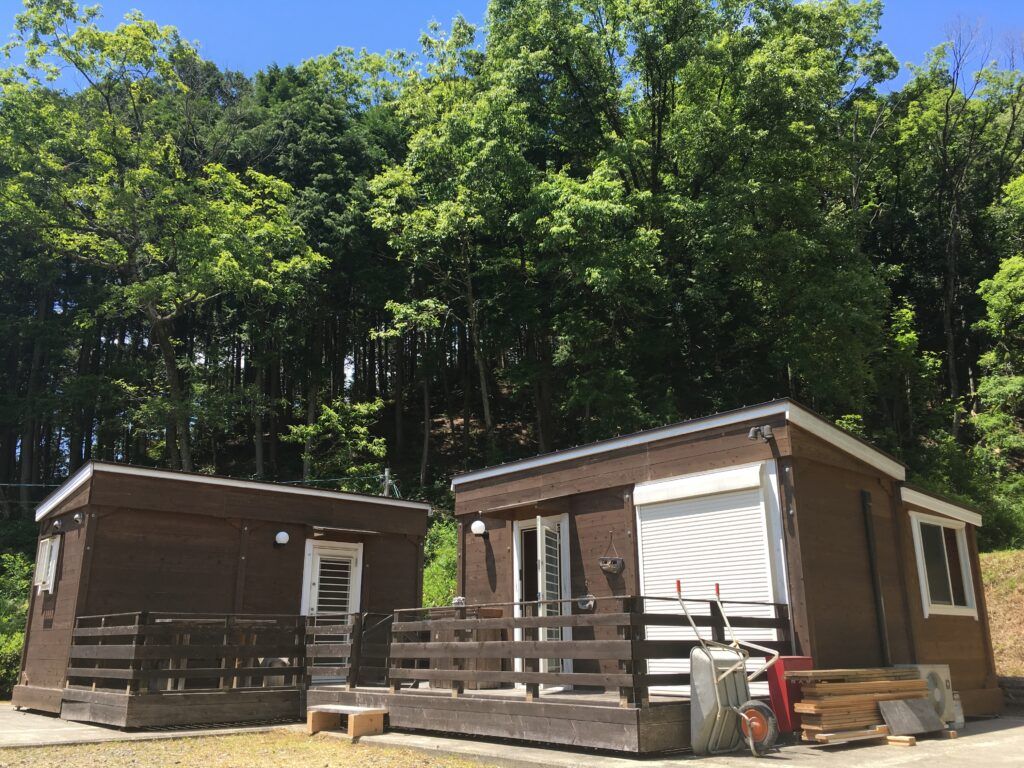 兵庫県にてログBOX5型を別荘として2棟設置