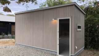 兵庫県にて「デミック5型」特注-板張り仕様-を設置